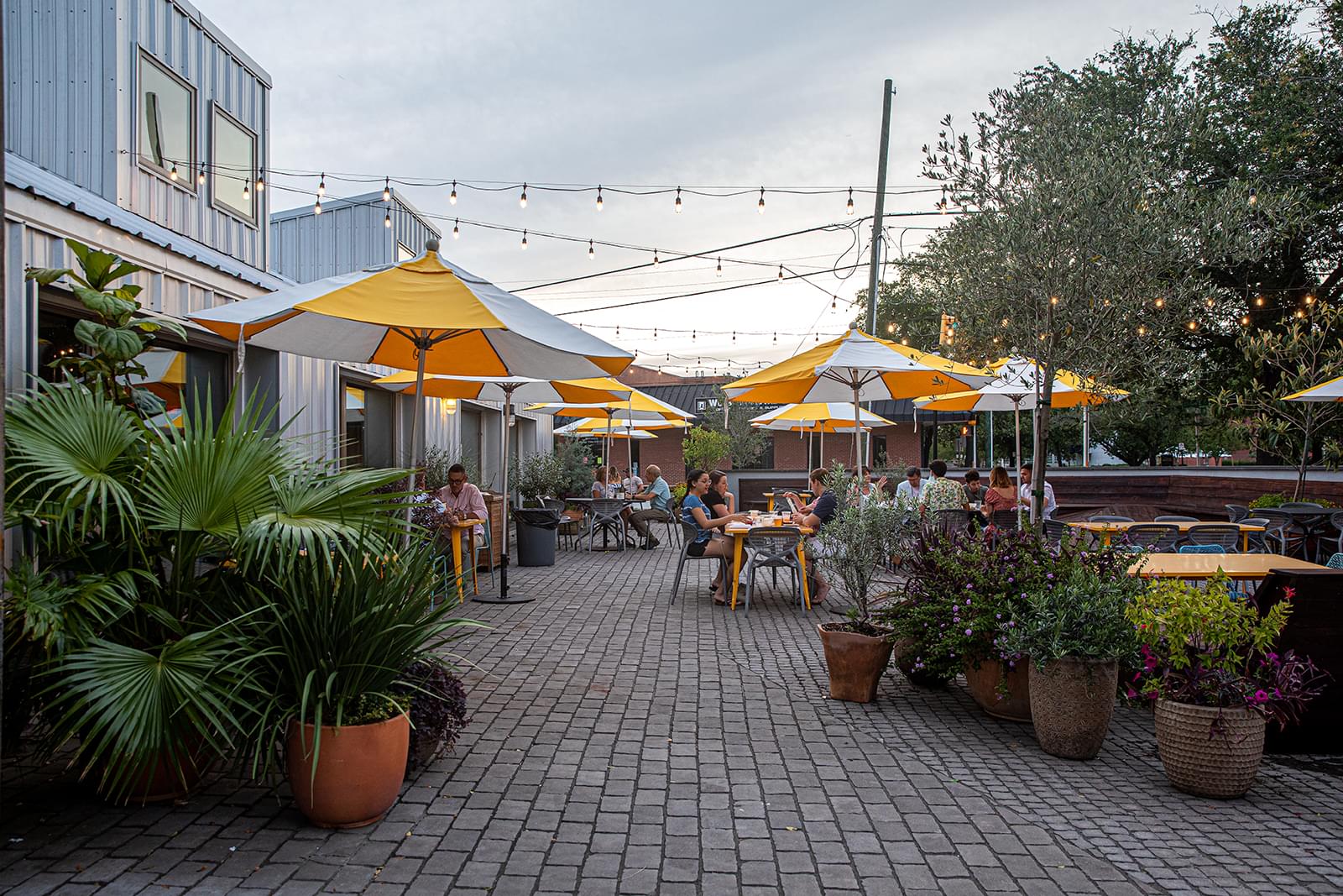 View of Patio at Butcher & Bee Charleston