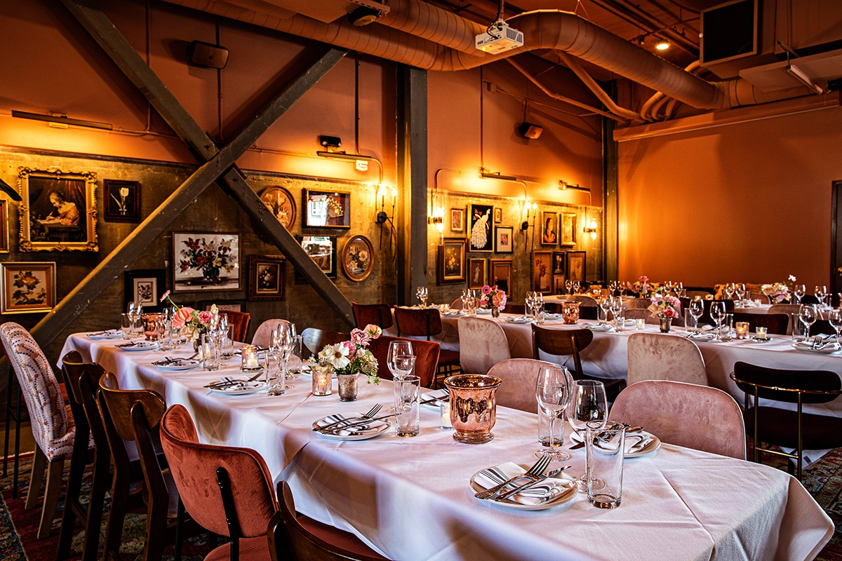 View of Rose Room Space at Butcher & Bee Nashville