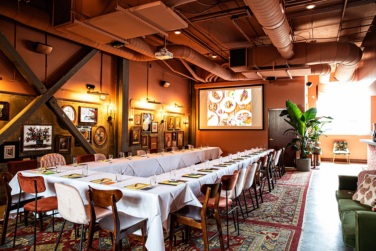 View of Rose Room Space at Butcher & Bee Nashville