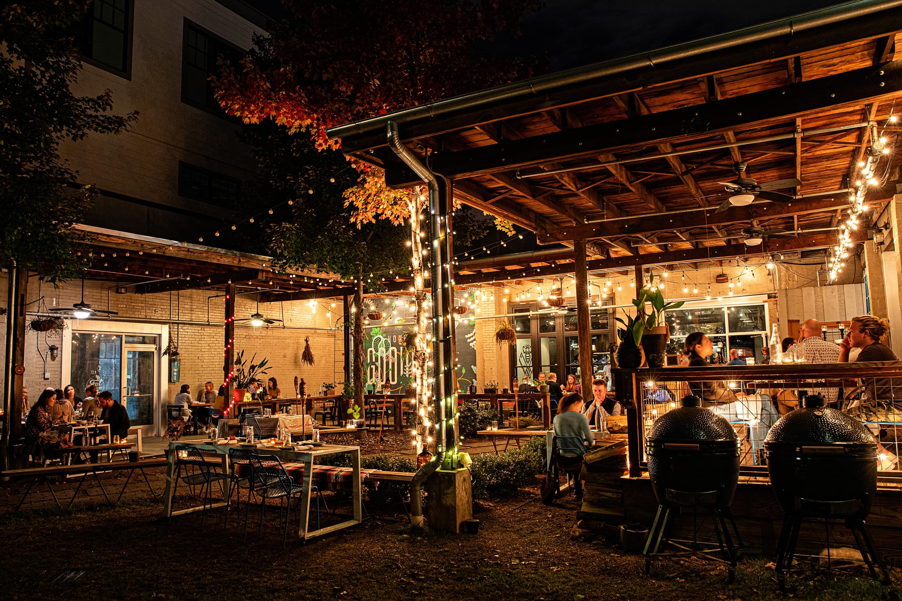 View of Outdoor Patio at Butcher & Bee Nashville